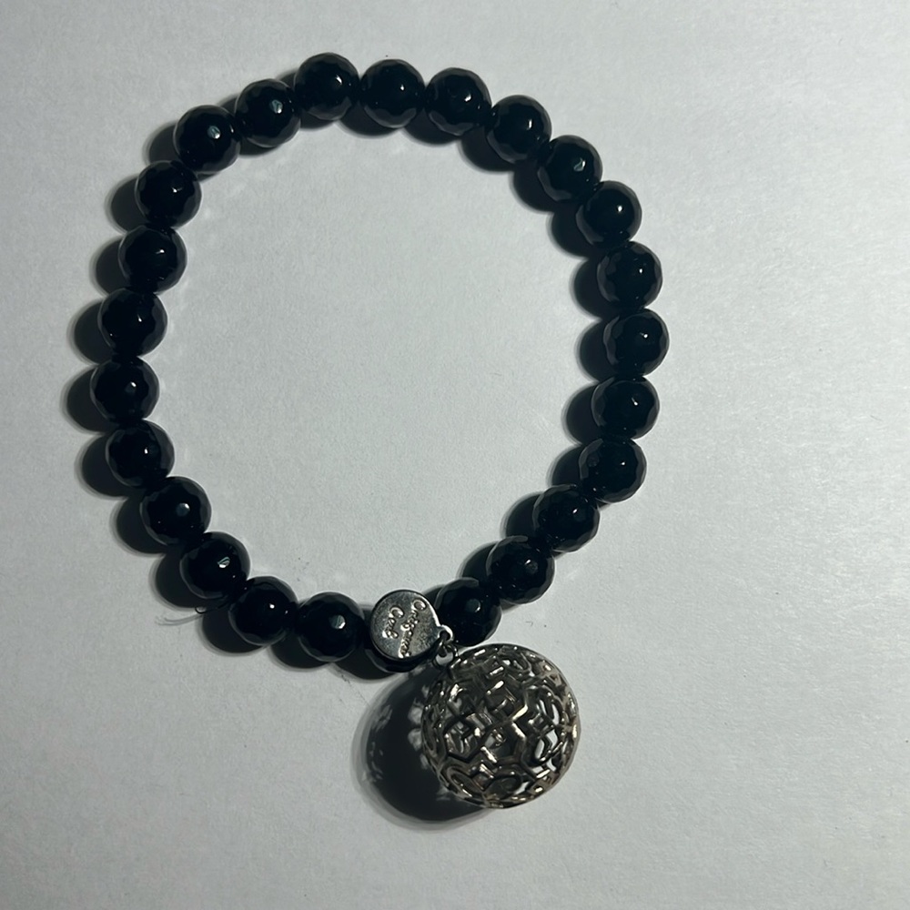 Origami Owl Black Beaded Bracelet